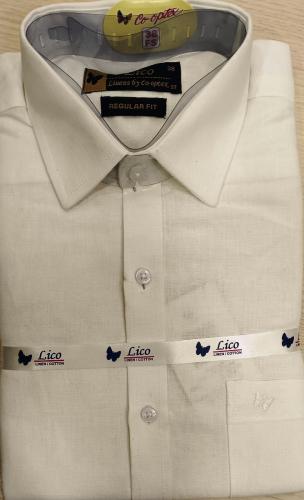 PL COTTON x LINEN READYMADE WHITE SHIRTS 38 FS